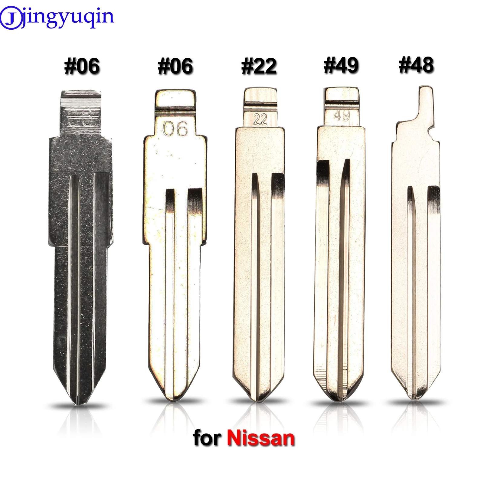 Автомобильный ключ jingyuqin 1p #06 #22 #49 #48 лезвие для Nissan Qashqai J10 J11 X-Trail t31 t32 kicks Tiida Pathfinder