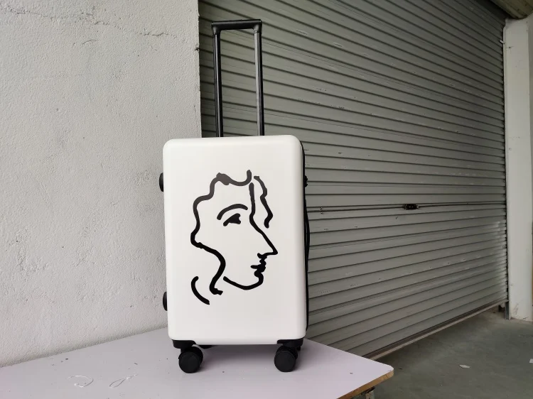 Французский чемодан на колесиках, дизайн, багажный Спиннер, дорожный Багаж Matisse, эскиз, багаж, белая коробка 20/24 дюймов