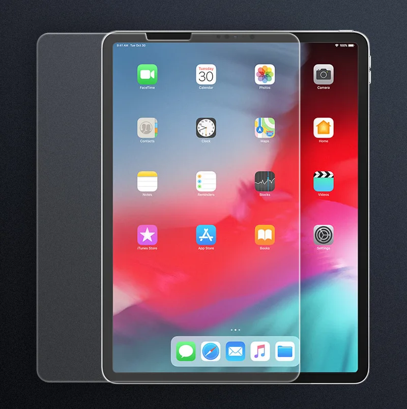 Защитная пленка для экрана планшета из закаленного стекла для iPad Pro 11 дюймов HD стеклянная плёнка с посылка - Цвет: Прозрачный