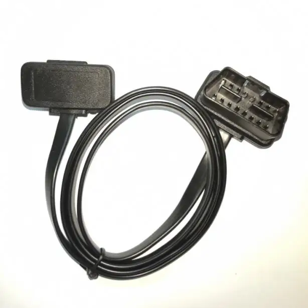 20 шт. высокое качество плоский тонкий 100 см 1 метр OBDII OBD2 OBD 2 кабель-удлинитель 16 контактный разъем ELM327 диагностический разъем - Цвет: 20PCS