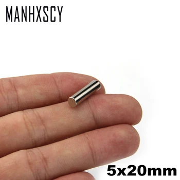 

20pcs Neodymium N35 Dia 5mm X 20mm Strong Magnets Tiny Disc NdFeB Rare Earth For Crafts Models Fridge Sticking magnet 5x20mm