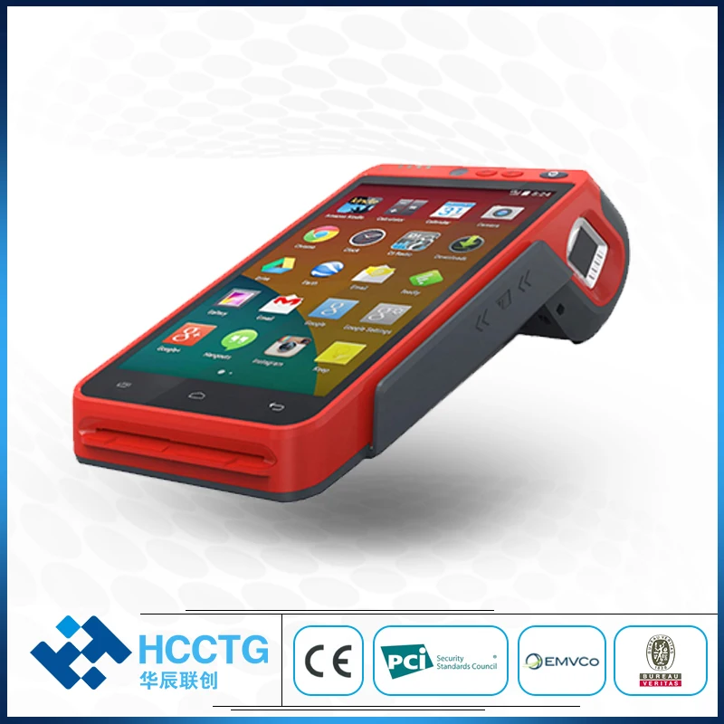 5 дюймовый сенсорный экран WIFI Bluetooth 4G GPRS POS машина умная ручная Android терминальная