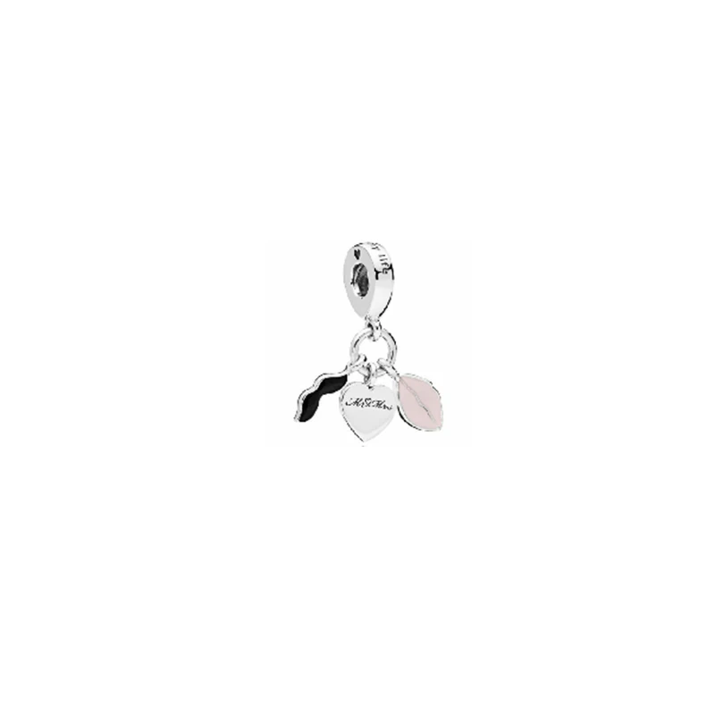 Серебро S925 тип шнура для Pandoras шармы, бусины для браслета браслет для любви модные подвески, ювелирные изделия