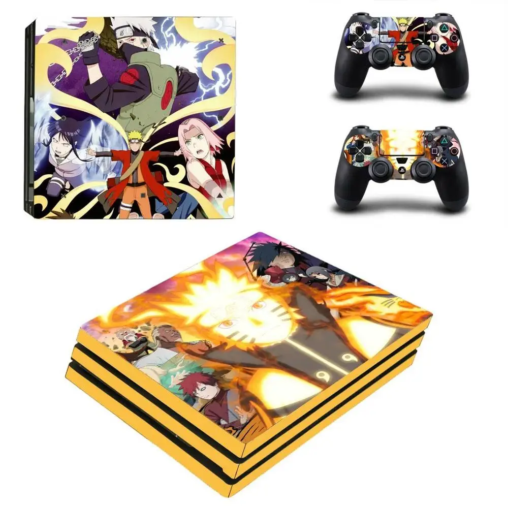 

Anime Naruto PS4 Pro Skin Sticker for Playstation 4 Pro Console and Controllers Gamepad Cover Vinyl Decals Protection Sticker