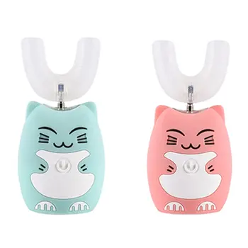 

Electric Toothbrush U-shaped Children Cartoon Rechargeable Automatic Tooth Brushing Student Tooth Cleaner