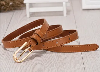 

2020 new thin belt ladies skirt alloy U-shaped pin buckle summer decoration wild fashion dress belt