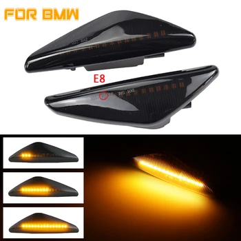 

2Pcs Smoke Dynamic LED Side Marker Light Flowing Water Indicator Turn Signal Lights For BMW X5 E70 X6 E71 E72 X3 F25 2007-2019