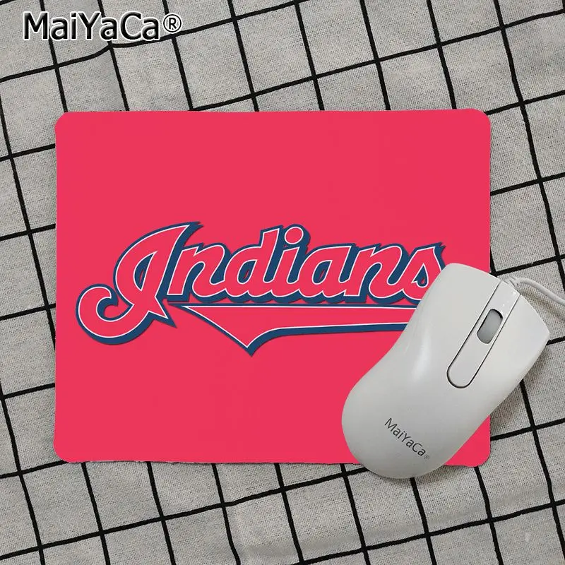 Maiya Одежда высшего качества «Cleveland Indians» анти-скольжение прочный силиконовый Computermats Лидер продаж подставка под руку коврик для мыши