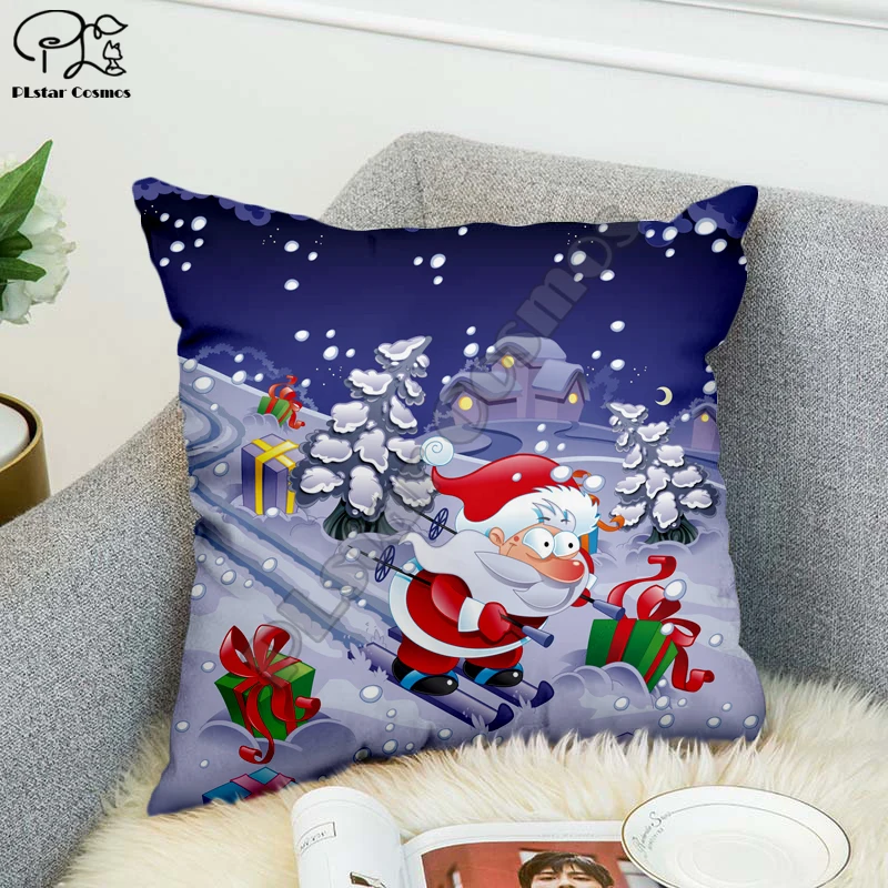 

Christmas Sofa Pillow Case 3D cartoon Pillow Cover Decorative Covers hug pillow Throw Cushion Velvet Cuscini Decorativi