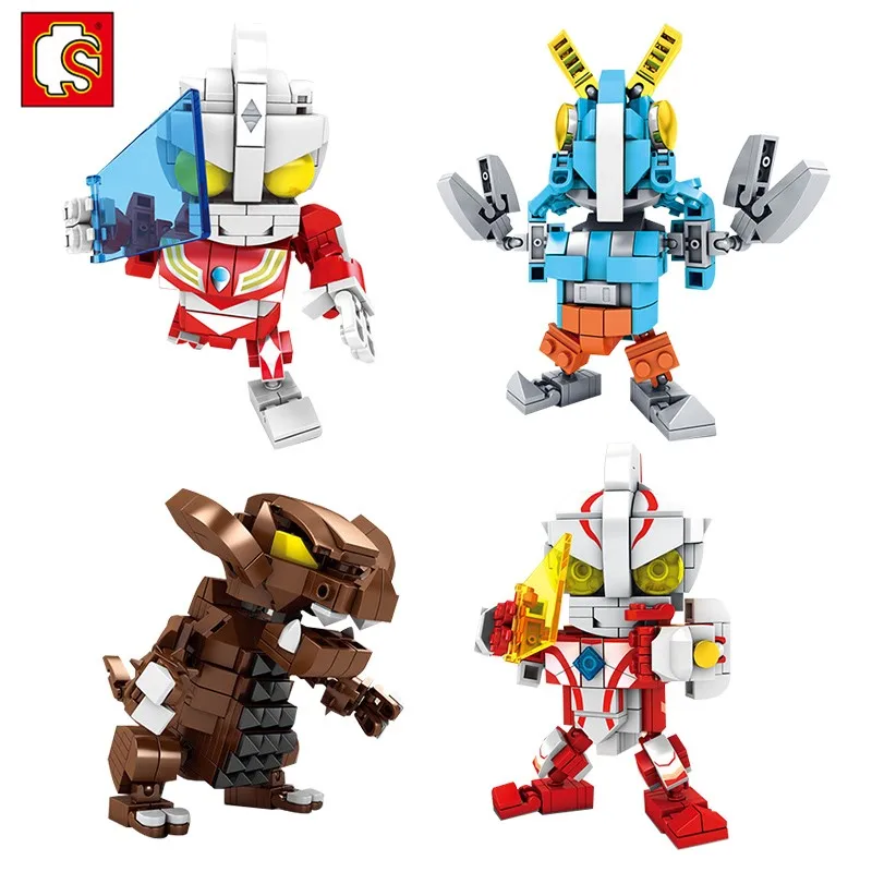 

SEMBO Block Ultraman Building Blocks Hero Swing Bricks Legoingly Altman Toys Action Anime Figure for Children Boy Gift