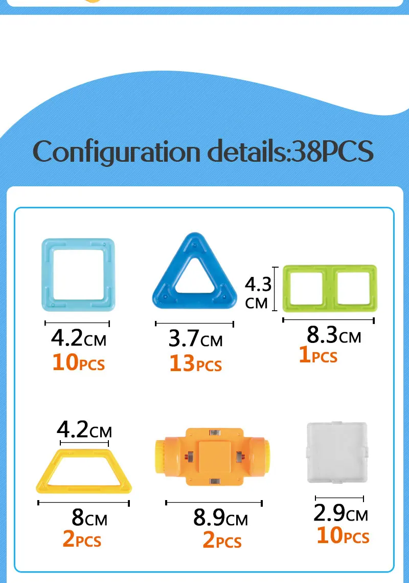 38-68 шт., мини-магнитные блоки сплошного цвета, строительные блоки, строительные блоки, развивающие пластиковые игрушки для детей