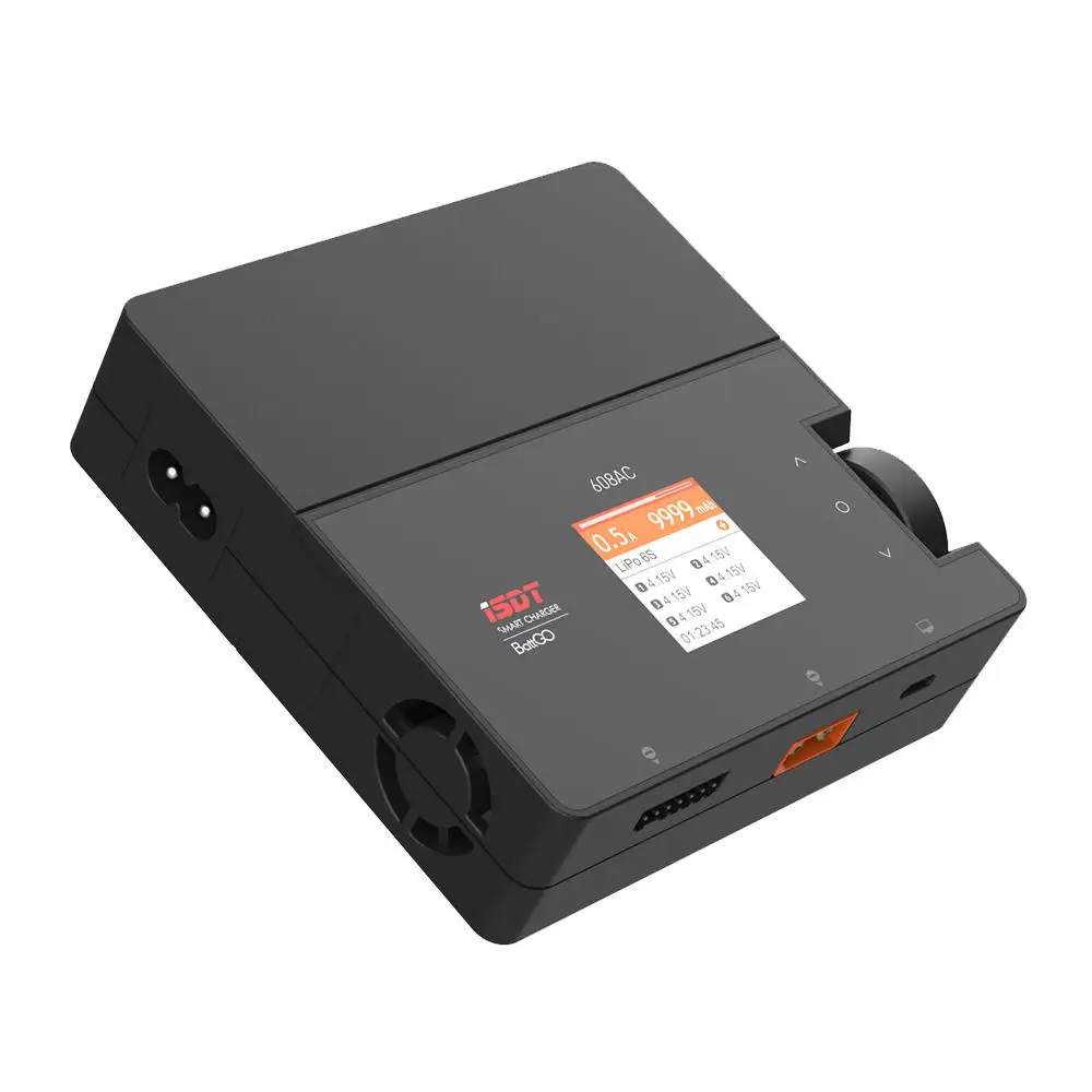 ISDT 608AC AC 60 Вт DC 200 Вт 8A BattGo Смарт зарядное устройство Dis зарядное устройство со съемным источником питания