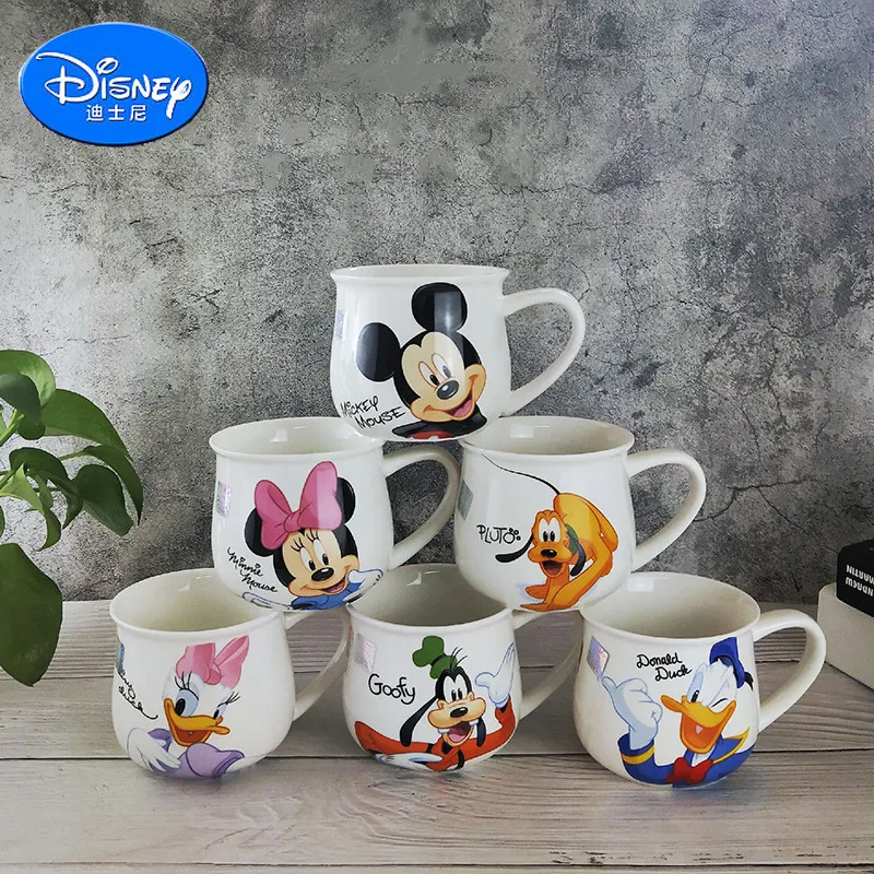 Disney Ceramic Mug Mickey Minnie Mouse Cartoon Milk Mugs Men Women Home  Drinking Cup Donald Duck Cute Coffee Mug Kids Water Cup - AliExpress