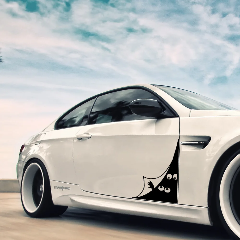 

Diy Peeping Car Sticker Decals Vinyls Decals Fashion Creative Car Full Body Head Styling Stickers