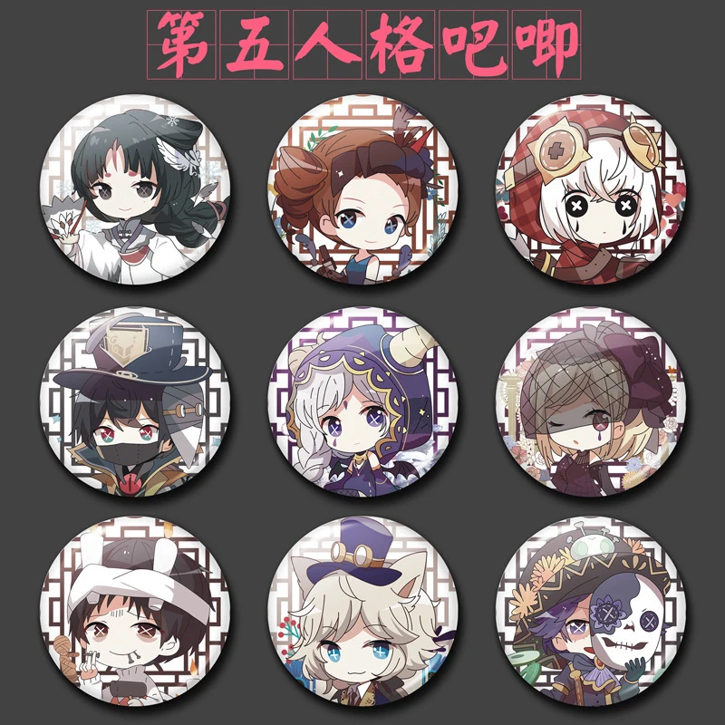 1pc 58mm Anime Identity V Emily Dale Freddy Riley Badges Brooch Acrylic Icons Brooches Aliexpress