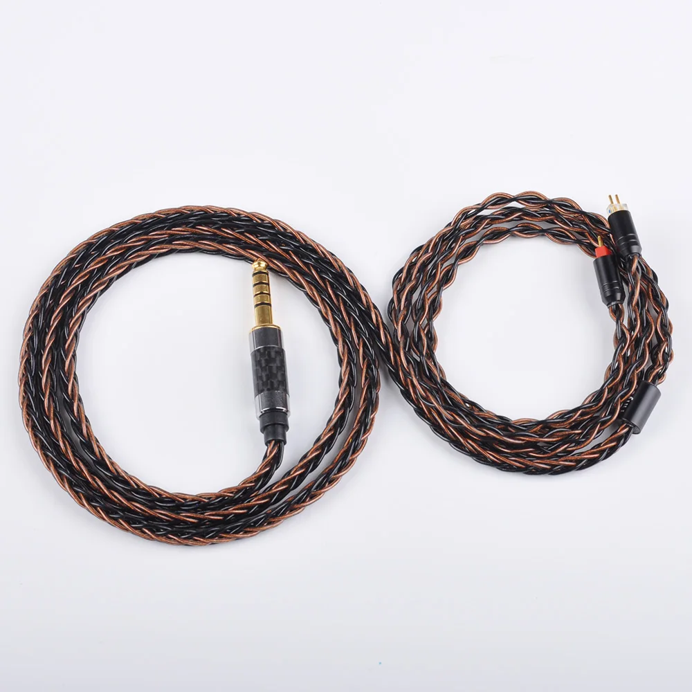 Yinyoo 3,5/4,4/2,5 мм сбалансированный MMCX для Shure SE215 se535 se846 2Pin 8 ядер посеребренный кабель для наушников для ZS10 AS10 ZSN для TRN