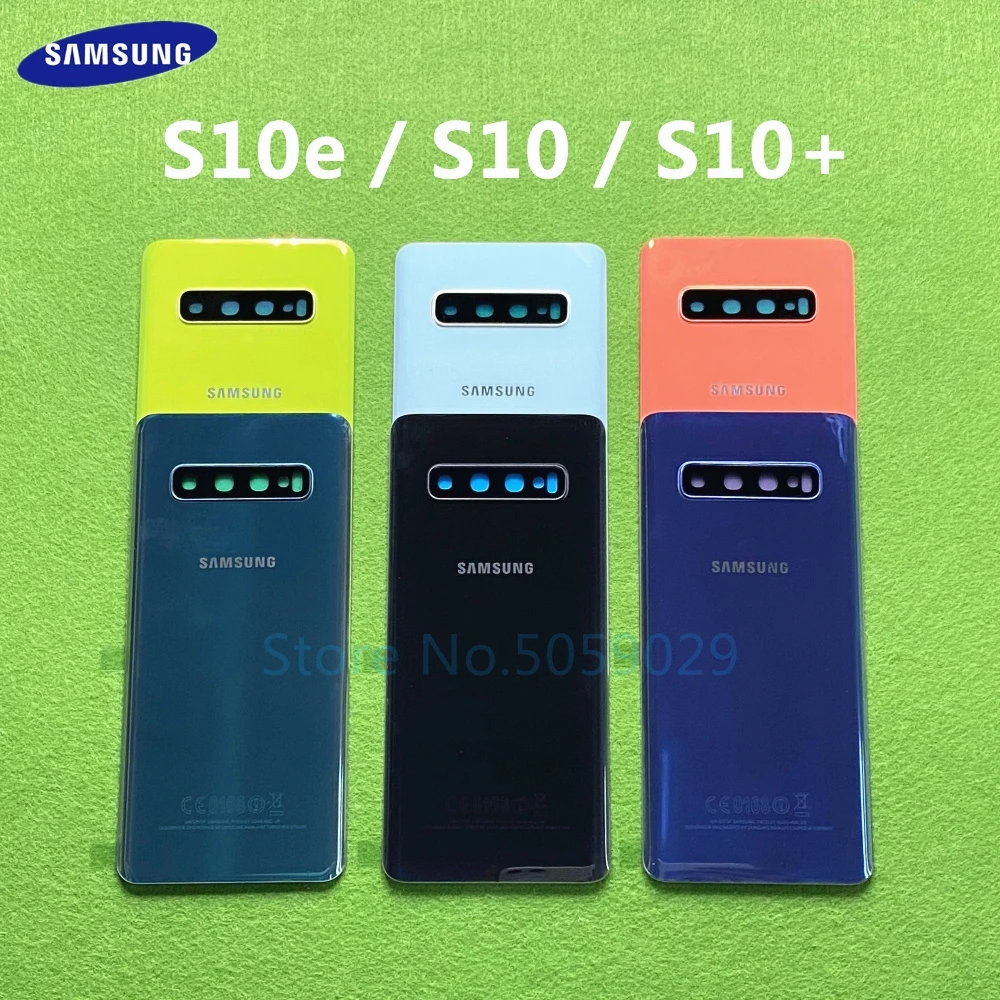 Для Samsung Galaxy S10 Plus + G9750 G9730 S10e G970 задняя крышка батарейного отсека камера