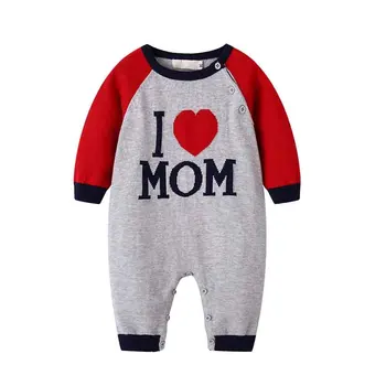 

Baby Rompers Autumn Winter Full Sleeve Infant Jumpsuits Clothes Fashion Letter Pattern Toddler Sweaters Overall One Piece Outfit