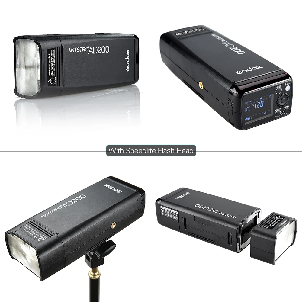 Godox AD200 200Ws 2,4 г ttl вспышка стробоскоп 1/8000 HSS Беспроводная лампа/Speedlite Speedlight для C N Dslr камеры с X1T CD50GZ Y
