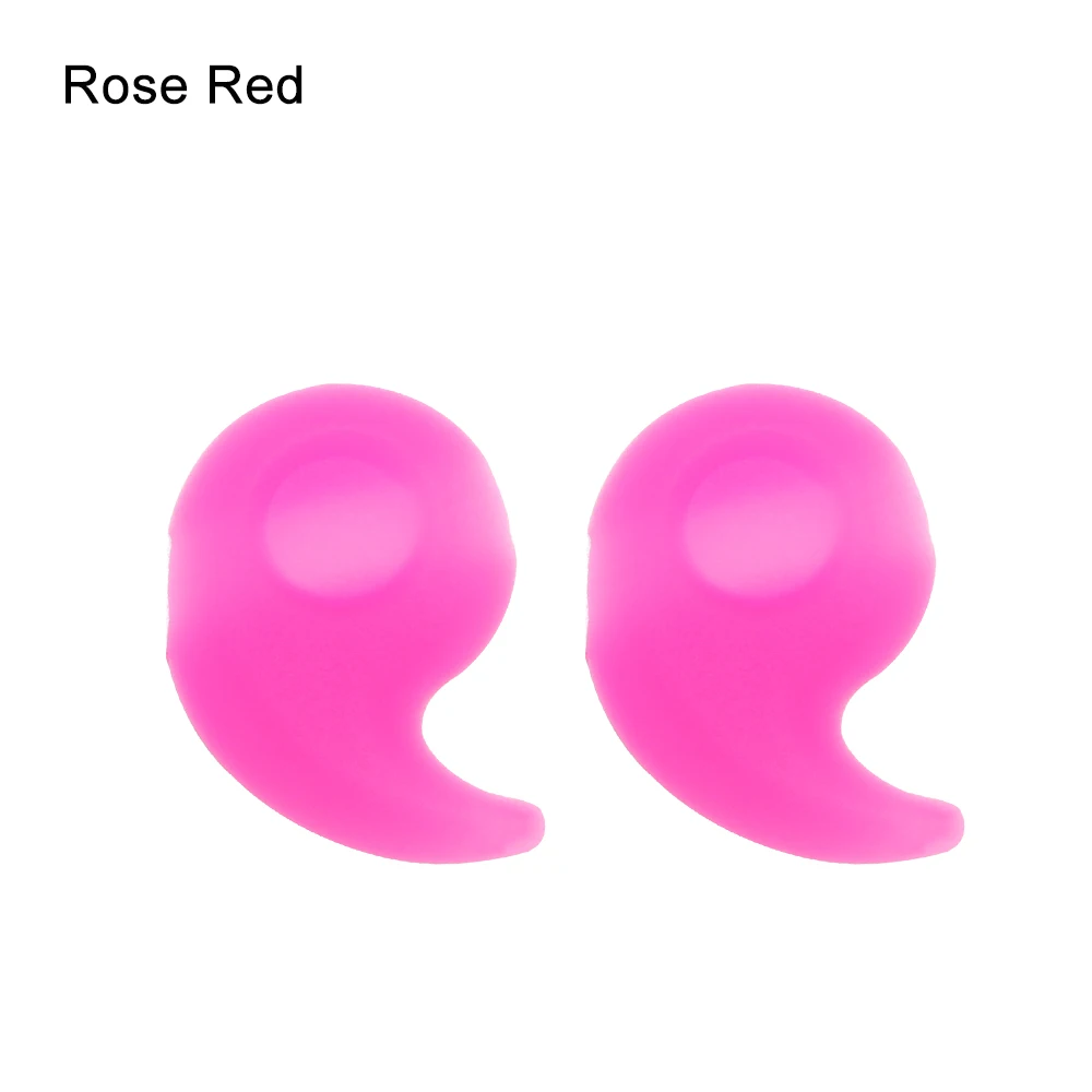 1Pair New Silicone Glasses Ear Hooks Glasses Holder Soft Anti Slip Fixed Leg Grip Temple Tip Outdoor Sports Eyewear Accessories - Цвет: rose red 1