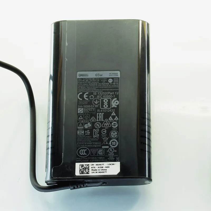 Для Dell 19,5 V 3.34A 65W адаптер переменного тока PA-12 тонкий HK65NM130 DP/N 06TFFF 0NVV12