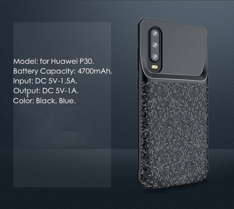 Для huawei P30 зарядное устройство чехол P30 Lite Nova 4e силиконовый ультратонкий ударопрочный Powerbank для huawei P30 Pro Чехол для батареи