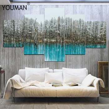 

Green Wallpaper Posters Landscape 3D Wall Stickers For Rooms Living Room Decorations Living Room Wall Decals Canvas Painting