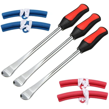 

Tire Iron Spoon Lever Changer Dirt Bike Lawn Mower Motorcycle Bike Tire Changing Tools Kits 3 Tire Irons 4 Rim Protector