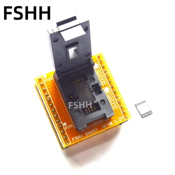 QFN8 to DIP8 Programmer Adapter WSON8 DFN8 MLF8 to DIP8 socket for 25xxx 6x8mm Pitch=1.27mm rm6203 cr6203 dip8