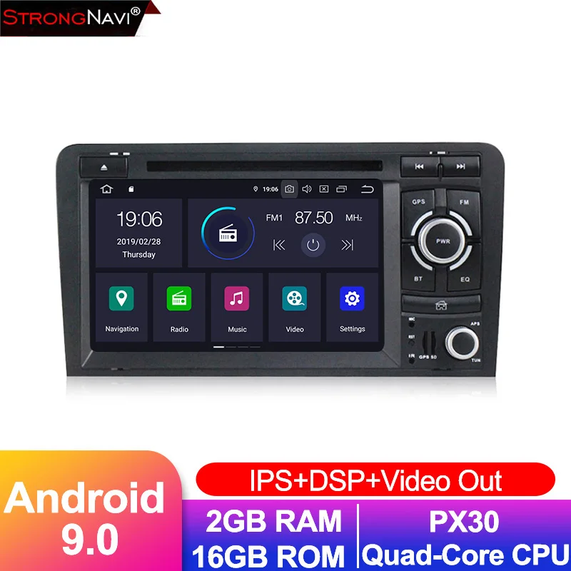 Clearance IPS DSP 4G +64G Android 9.0 CAR multimedia player stereo radio For Audi A3 8P 2003-2012 S3 2006-2012 RS3 Sportback 2011 GPS WIFI 2