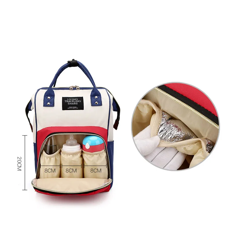 Сумка для подгузников, сумка для мам, многофункциональная сумка для бутылочек, водонепроницаемый рюкзак для матерей, рюкзак для путешествий