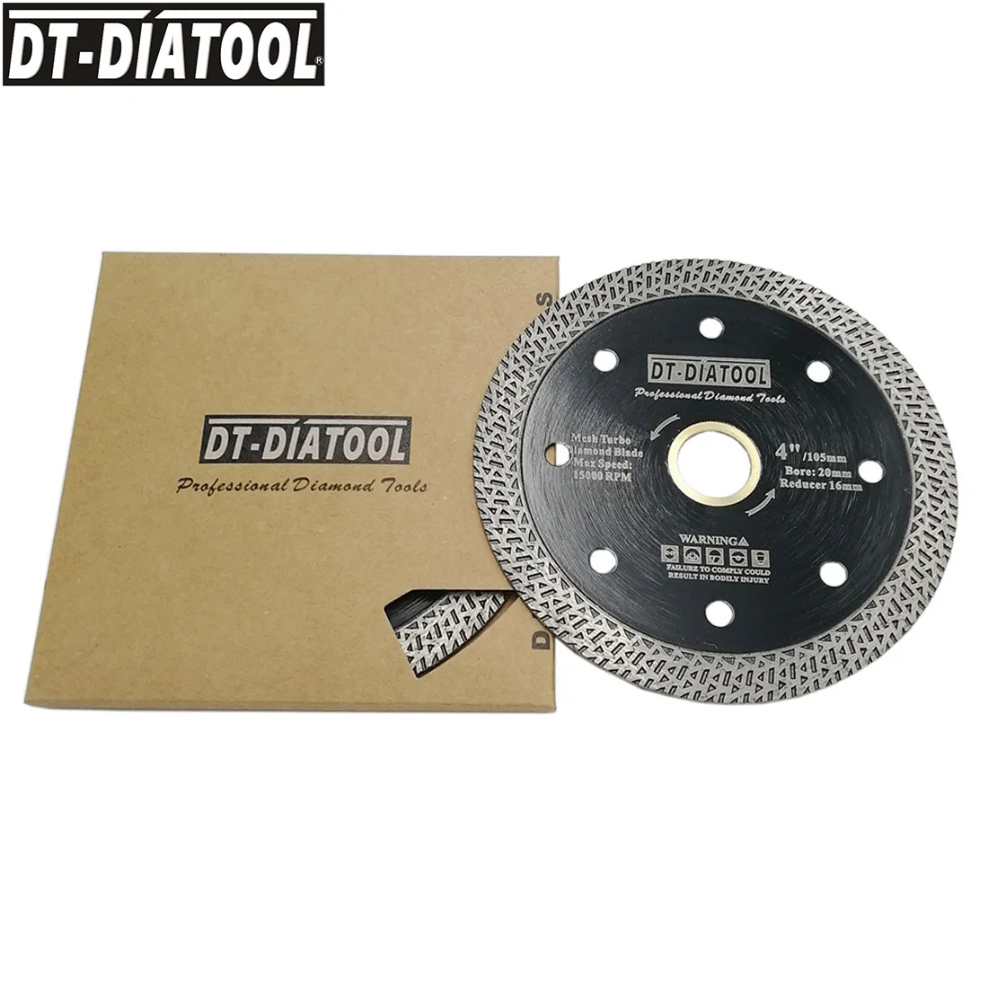 DT-DIATOOL 2 шт диаметр 105 мм/" Горячая прессованная Спеченная Алмазная сетка колеса турбо пилы мраморная плитка керамический режущий диск