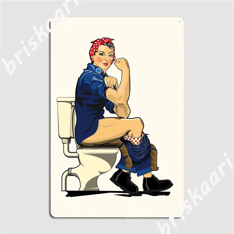 Possiamo Fare It Toilet Poster Poster Targa In Metallo Wall Cave Soggiorno Classic Murale Pittura Tin Sign Poster