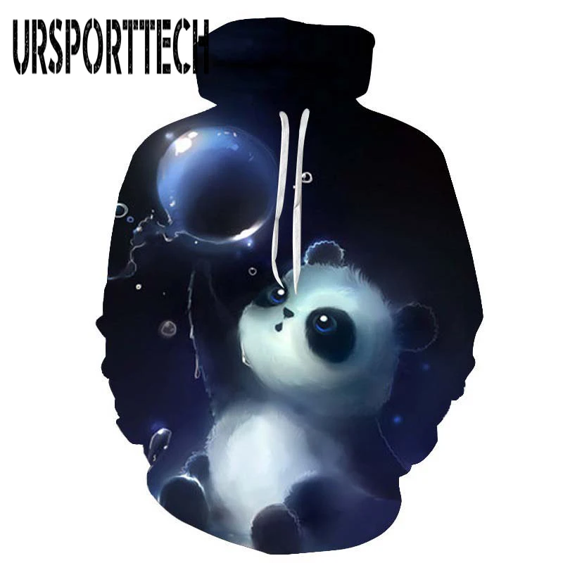 picture color URSPORTTECH популярные модные повседневные мужские и женские 3D толстовки с принтом молочного космоса галактика толстовки с капюшоном унисекс Топы оптом размера плюс - Цвет: picture color