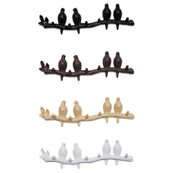 Home Wall Decoration Living Room Accessories Resin Bird Key Hanger Kitchen Coat Hat Clothes Towel Hook