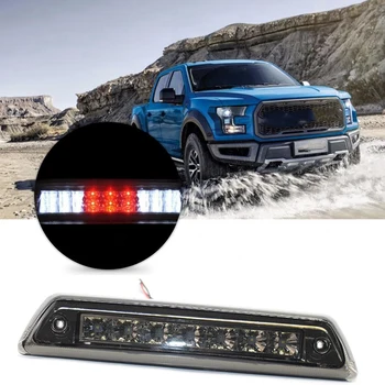 

High Mount 3Rd Brake Light Red/White Led Smoke Lens 12V for Ford F150 2009 2010 2011 2012 2013 2014 Al3Z-13A613-E Fo20890104