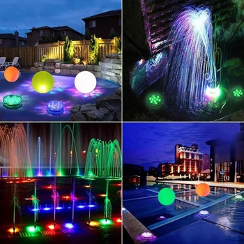 

Remote Controlled RGB Submersible Light Battery Operated Underwater Night Lamp Vase Bowl Outdoor Garden Wedding Party Decoration