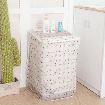 

PEVA Washing Machine Dust Cover Drum Flip Washing Machine Cover Printing Washing Machine Dust Cover