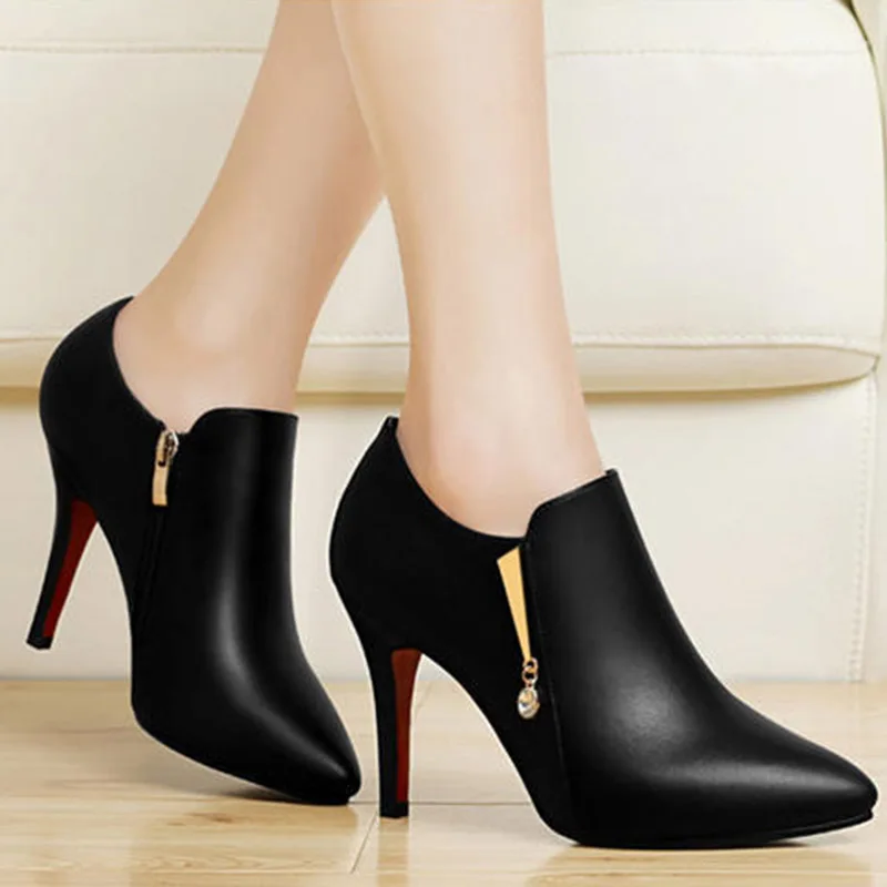2020 Hiver Super Talons Hauts Bottines Cristal Bottes Nues Femmes 