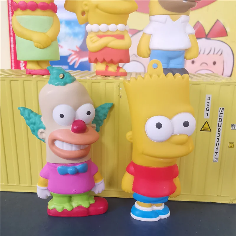 Anime The Simpsones Kawaii Mini Doll Action Figure 5-6cm Model Boy Girl Kids Toys Gift Collection Figurine