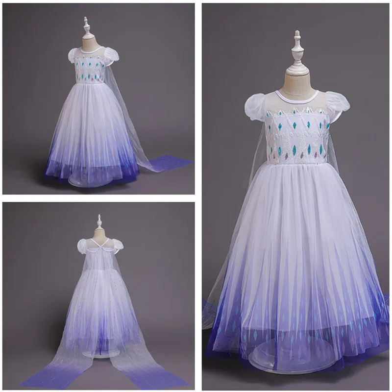 fancy cosplay outfits Girls Princess Dress elsa dress frozen 2 queen anna costume elsa dress for kids