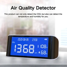 Dm69 h 400 55000ppm âmbito de detecção co2 inteligente detector de temperatura e umidade detector qualidade do ar detector ferramenta