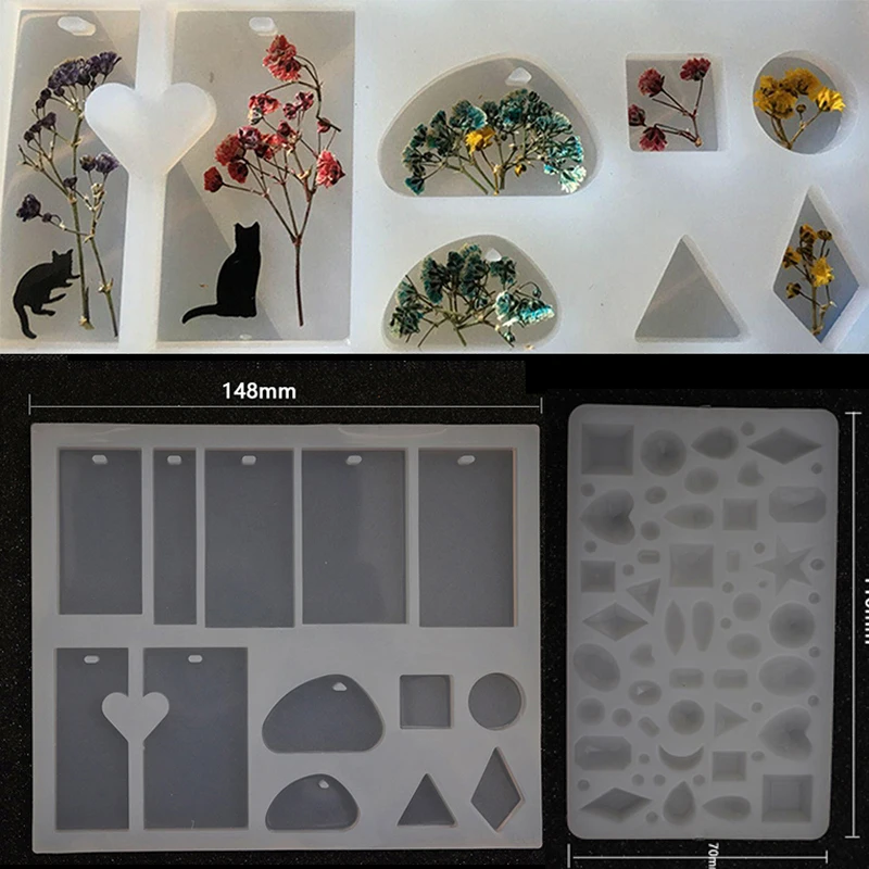 

1 Pcs Fashion Jewelry Silicone Mould Pendant Scrapbooking DIY Resin Decorative Craft Jewelry Making Mold
