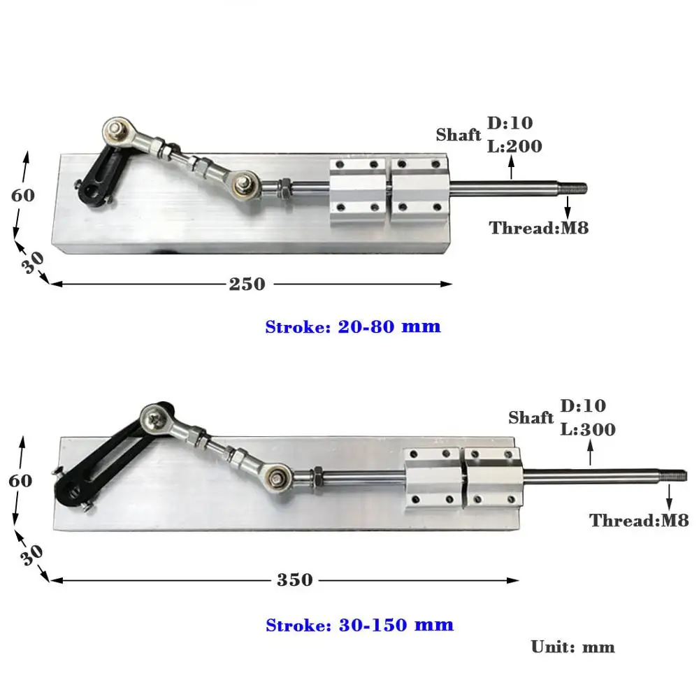 

Hugwit Stroke Motor 80mm Push-pull Adjustable Reciprocating Swing Telescopic Swing 150mm Motor Linear Motor 555 Self Mechanism