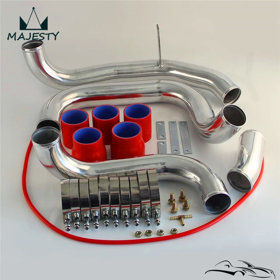 Трубопровод INTERCOOLER для N * ISSAN SKYLINE R32 R33 R34 цвет красный силиконовый шланг|hose