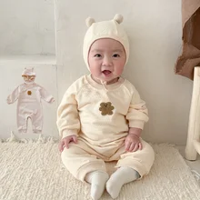 

2022 hot sale baby infant jumpsuits baby rompers wholesale all-cotton infant children boys and girls baby long-sleeved jumpsuit