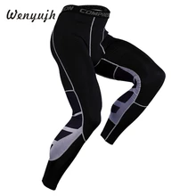 Тренировочные утягивающие брюки для бега для мужчин мужские Компрессионные Леггинсы Фитнес тренировочные брюки бодибилдера тренажерные залы быстросохнущие обтягивающие брюки