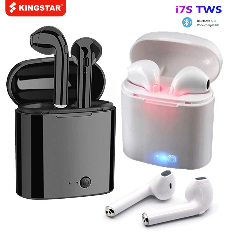 i7s TWS Wireless Headphones Bluetooth Earbuds with Microphone Sport Earphones Headset Charging Box for All Smart Phones | Электроника