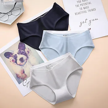 

Fashion Women Sexy Panties Seamless Briefs Lingerie Cotton Underwear Soft Underpants Breathable Pants Intimates Thongs #F