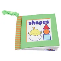 shapes Детская Мягкая тканевая книга для малышей, развивающие большие игрушки-погремушки, тканевая развивающая игрушка для младенцев - Цвет: shapes